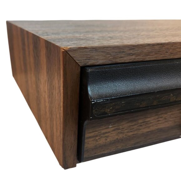 Vintage Wooden Cassette Storage Organizer With 3 Drawers Holds 42 tapes - Picture 14 of 16